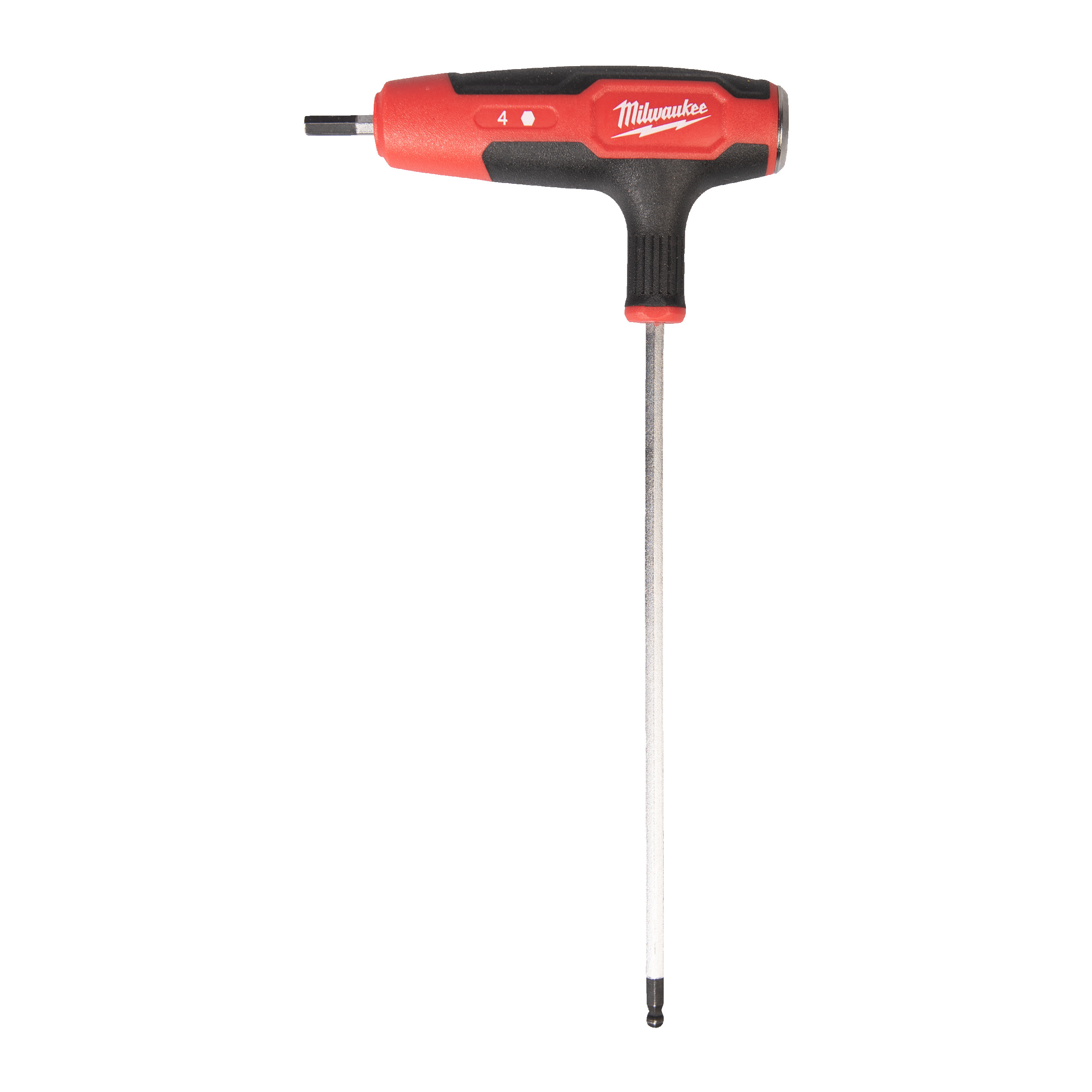 Milwaukee Schraubenzieher T-Griff 4 mm Innensechskant mit Softgrip-Auflage