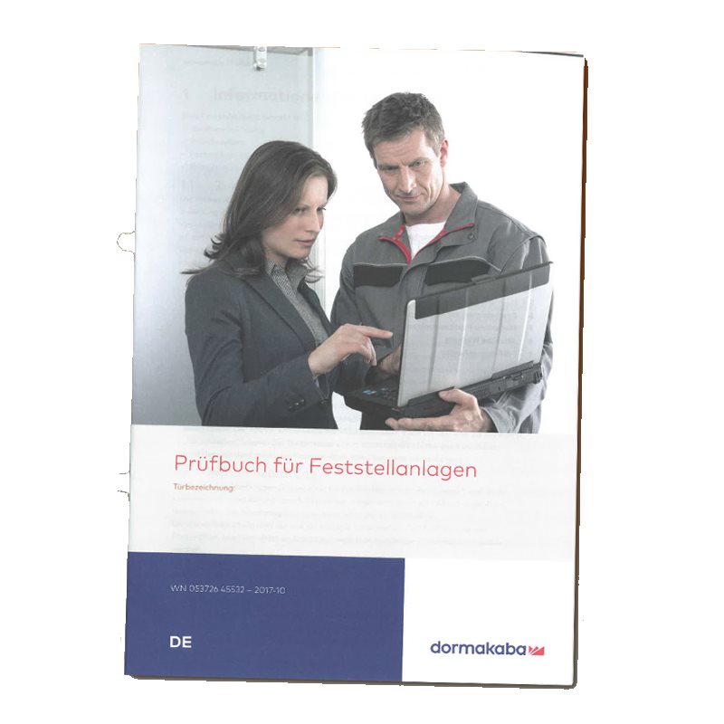 Prüfbuch DORMAKABA für Feststellanlagen