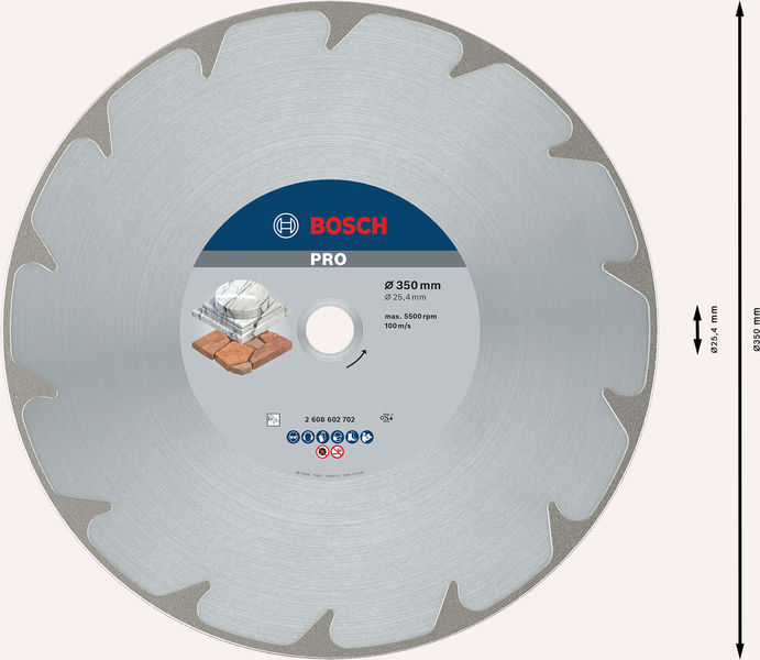 Bosch PRO Marble Diamanttrennscheibe, 350 x 25,4&nbsp;mm