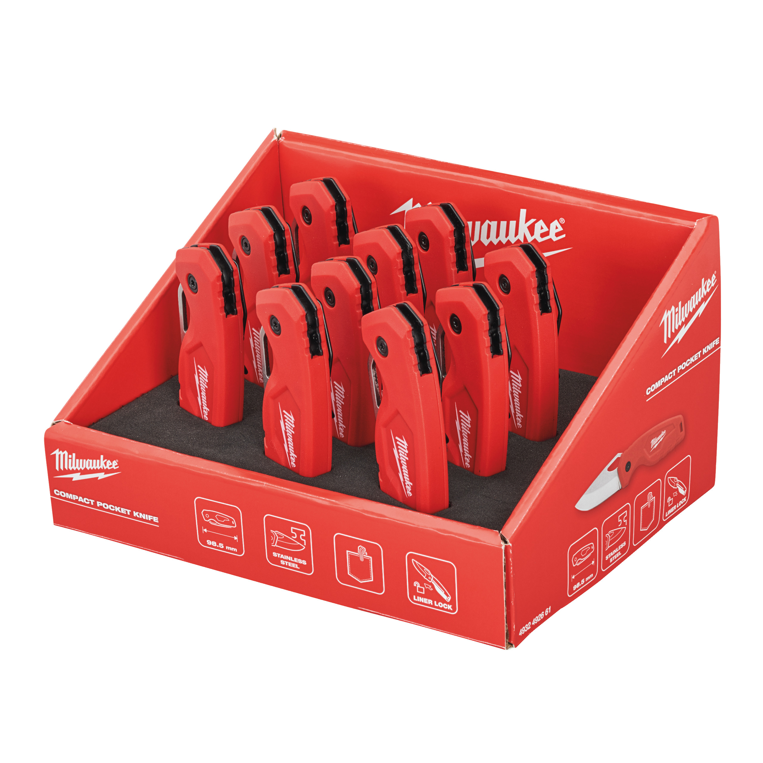 Milwaukee Kompakt-Klappmesser im Thekendisplay