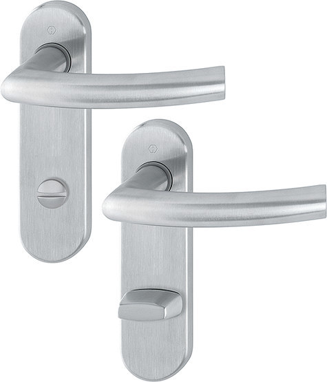 HOPPE Drückergarnitur Trondheim E1430Z/353K, KS,WC/S78/8 (8),F69,TS 40-45