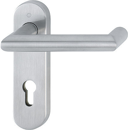 HOPPE Drückergarnitur Rotterdam mit Kurzschild E1401/353KH, Edelstahl