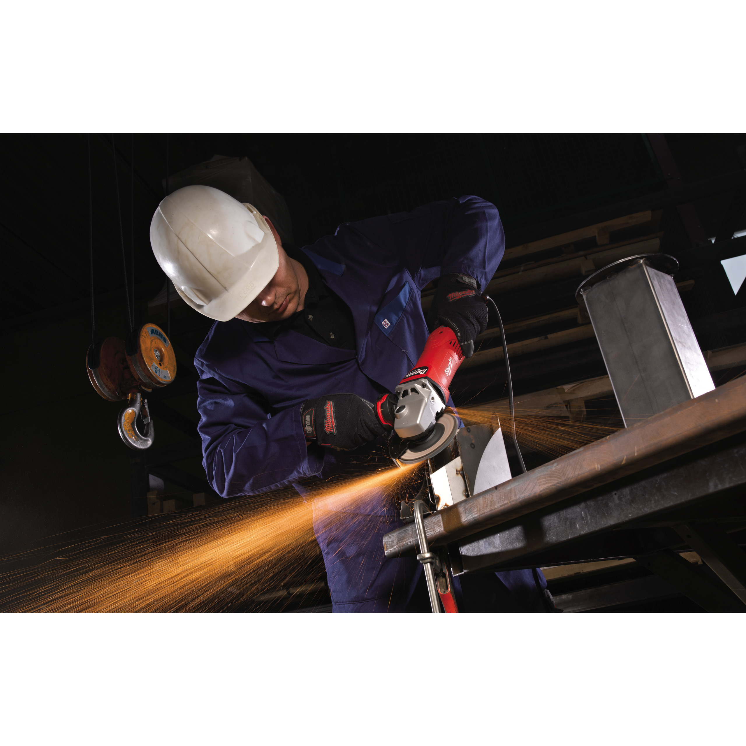 Milwaukee Winkelschleifer mit Totmannschalter AGV17-125XCProTector/Totmannschalter