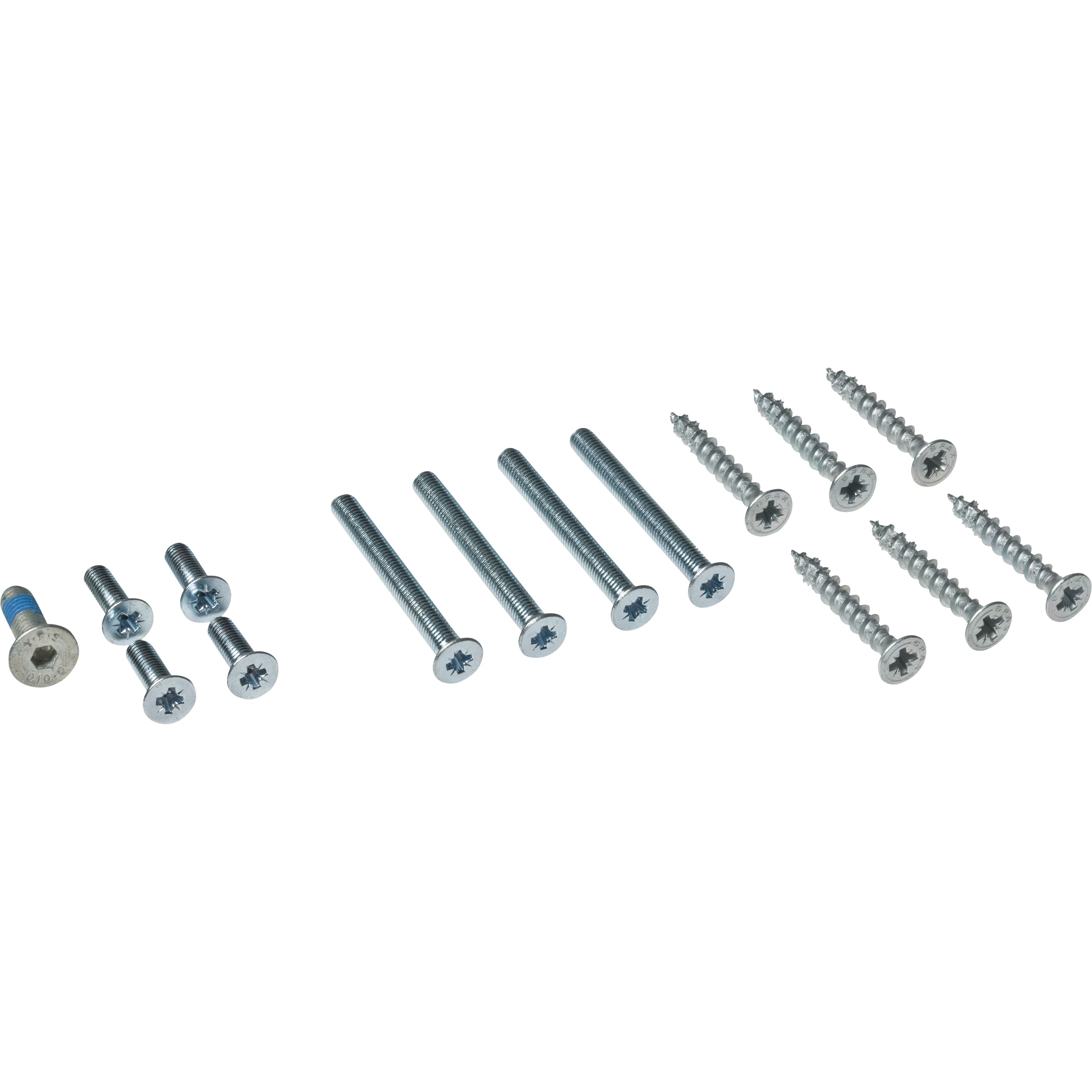 Schrauben, Senkkopfschrauben, Metallschrauben, Phillips-Schrauben, Stahl