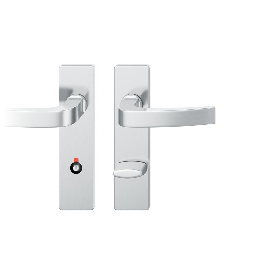 FSB Drückergarnitur mit Kurzschild 72 1163, AGL 3, Edelstahl