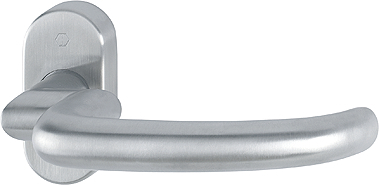 HOPPE FH-Drücker-Halbgarnitur ohne Schlüsselrosette San Francisco FS-E1301GF2/55, Edelstahl