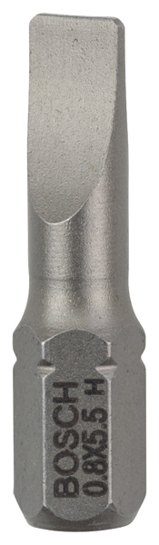 Bosch Schrauberbit Extra-Hart S 0,8 x 5,5, 25 mm, 25er-Pack