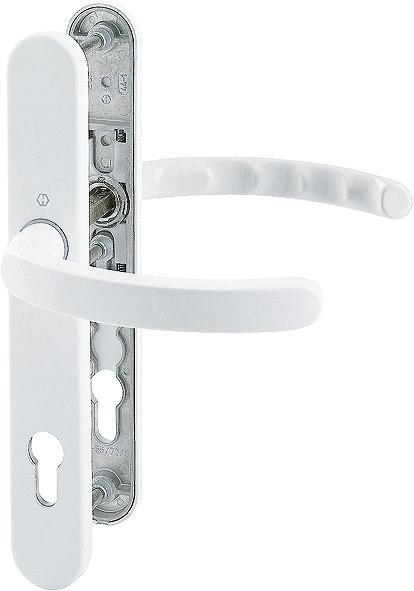 HOPPE Drückergarnitur mit Schmalschild Luxembourg 1500/3357N, Aluminium