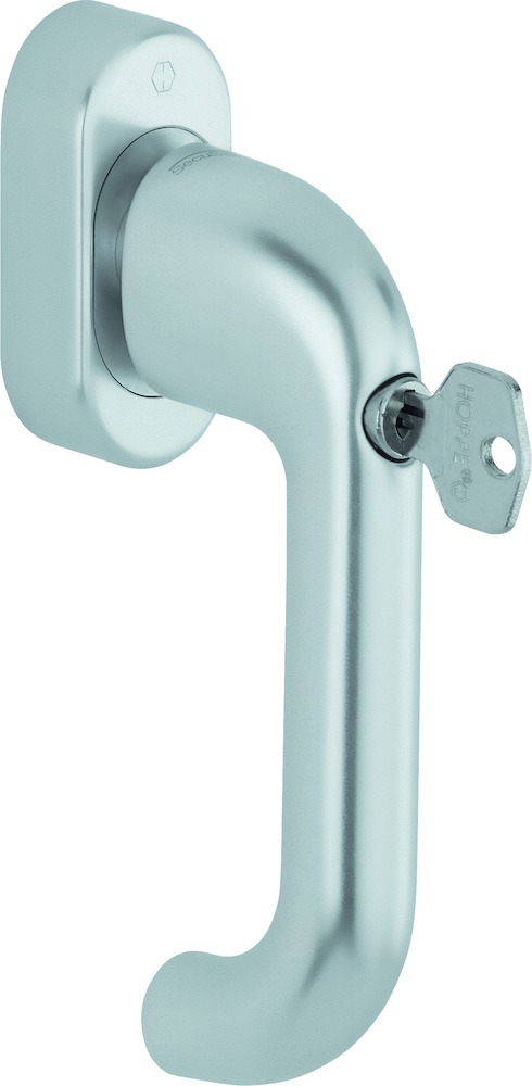 HOPPE Fenstergriff Paris 038S/UD9056, abschließbar, oval,7/32-42,F1-2-S