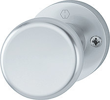 HOPPE Knopf auf Rosette 54/50, feststehend, Aluminium