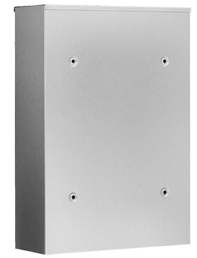 stahlgerät, wandbox, metalloberfläche, montagebox, hollow-metal