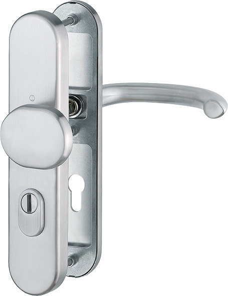 HOPPE Sicherheits-Wechselgarnitur Marseille FS-E86G/3332ZA/3310/1138F,LS ov.,15mm,ES1,ZA/PZ 72/9,F69,TS 42-47