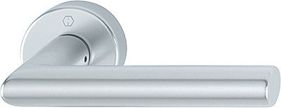 HOPPE Drücker-Halbgarnitur Amsterdam ohne Schlüsselrosette 1400/42H, VK10, mit Stütznocken, Aluminium