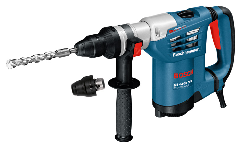 Bosch Bohrhammer mit SDS plus GBH 2-21 mit 1x Bohrer SDS plus 6/8/10 mm