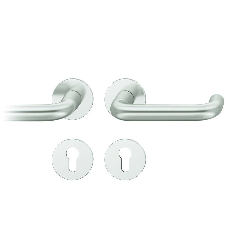 Türdriegel, Griff, Rundrosette, Schlossrossette, Edelstahl