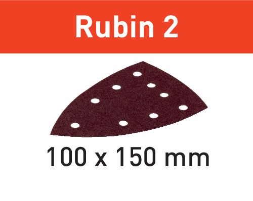 Schleifblatt Rubin 2 STF DELTA/9 P100 RU2/50