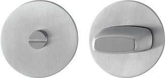 HOPPE Schlüsselrosettenpaar E849S-SK, rund o. No., WC/S, 2mm, TS 35-45, F69, DIY