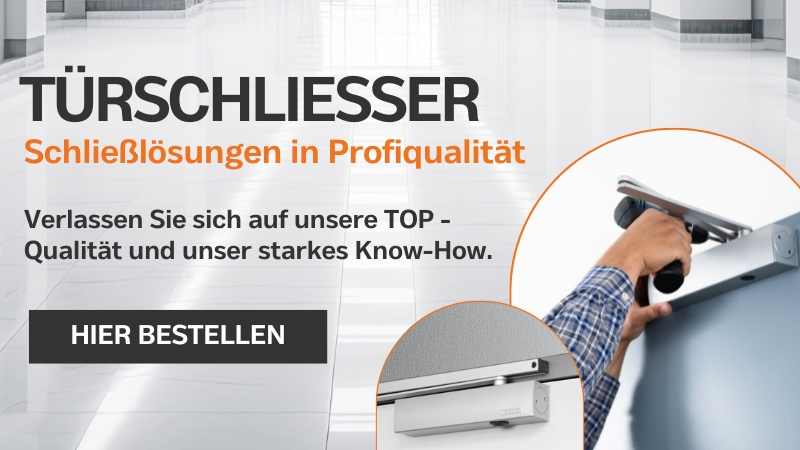 Türschl iesser, Türschließer, Profiqualität, Handhabung, Installationskit