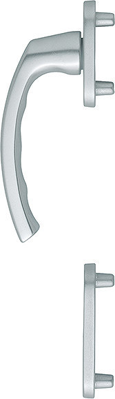 HOPPE Fenstertür-Halbgarnitur Luxembourg 099/66N/66NS, N 10, Profilzylinder gelocht