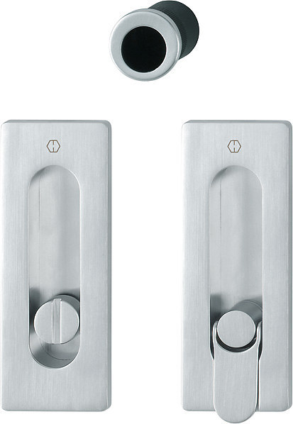 HOPPE Muschelgriff Set 7 M464,116x44,WC/S,8mm