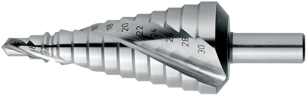 Universal-Stufenbohrer spiralgenutet, Oberfläche Blank