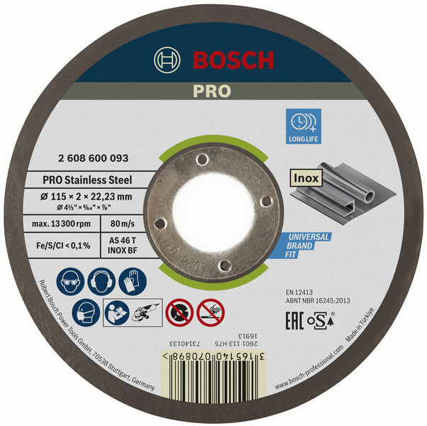 Bosch PRO Stainless Steel Trennscheibe,  22,23 mm