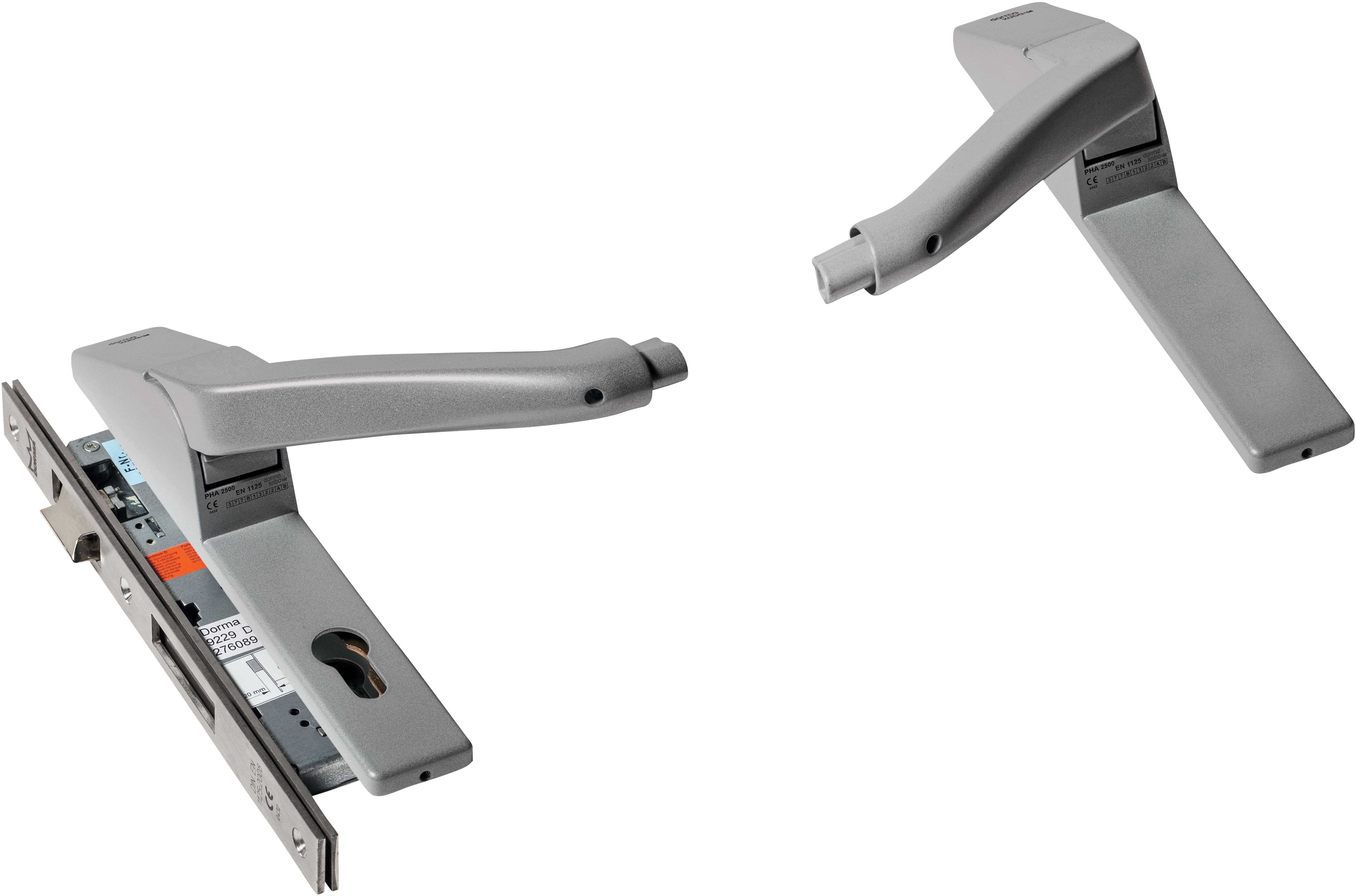 dormakaba Panikstangengriffset PHA 2522 RR TRS SF ohne Griffrohr, UG, DR, ER