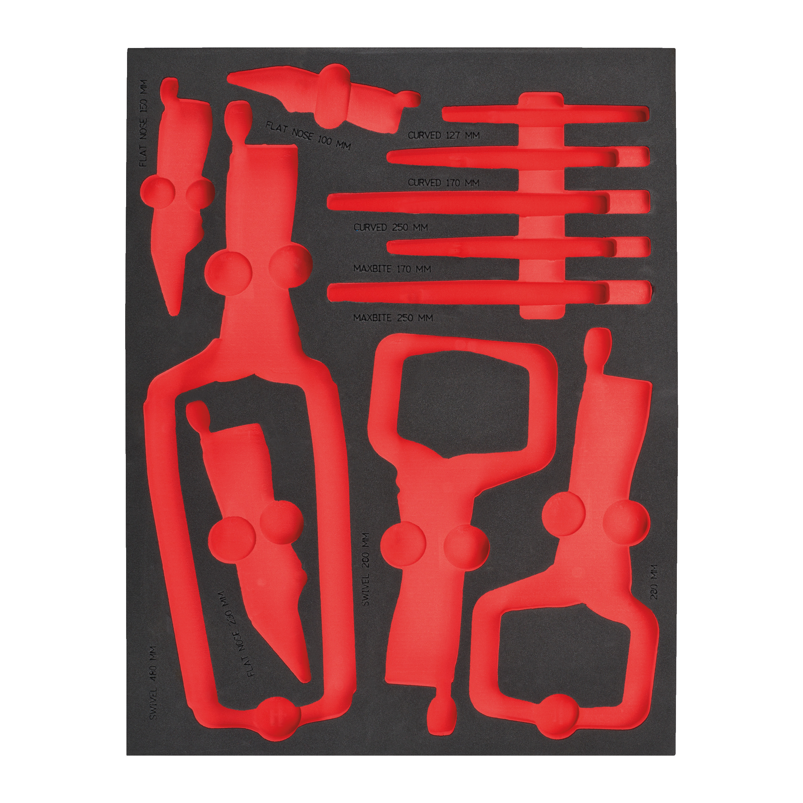 Milwaukee Einlage für TORQUE LOCK Gripzangen, Werkstattwagen 78 cm Ersatz-Einlage 3/3