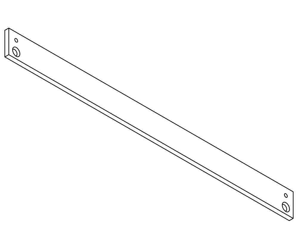 Montageplatte GEZE für Gleitschiene für TS 1500, Aluminium