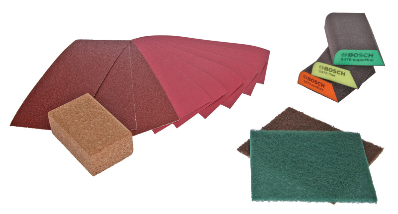 Bosch Handschleifset Projekt Box 15-tlg. Handschleifen 3 x K60 3 x K120 3 x K240