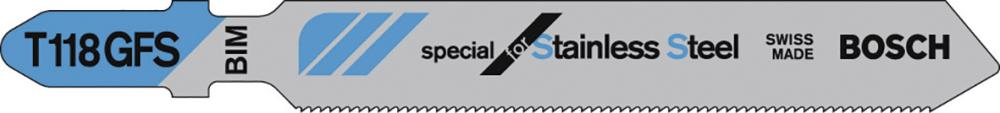 Stichsägeblatt für INOX, gerader, feiner Schnitt