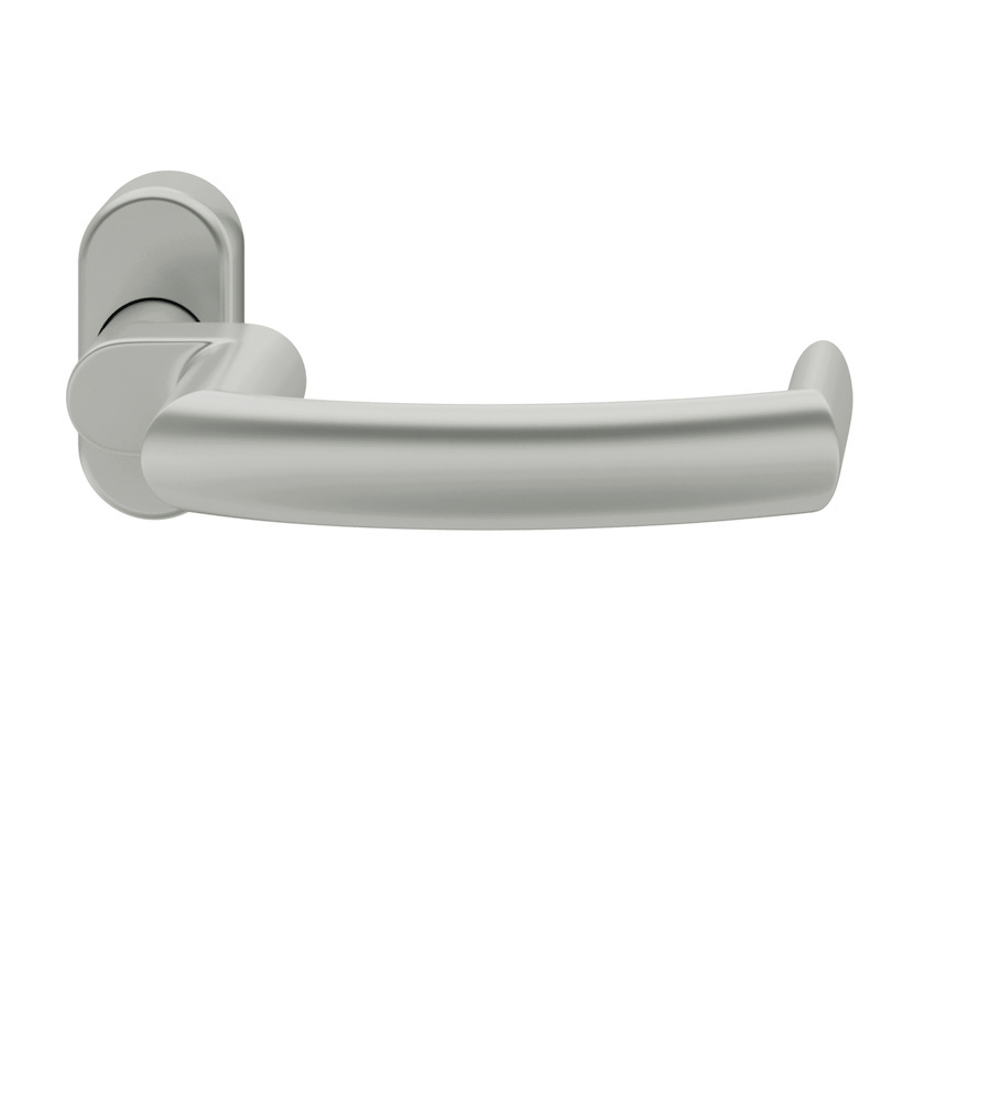 FSB FH-Drücker-Halbgarnitur ohne Schlüsselrosette 06 1177, oval, VK 9 mm, Aluminium