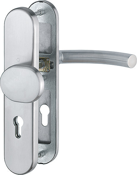 HOPPE Sicherheits-Wechselgarnitur Trondheim E86G/3331/3310/1430Z,LS ov.,12mm,ES1/PZ 72/8,F69,TS 42-47