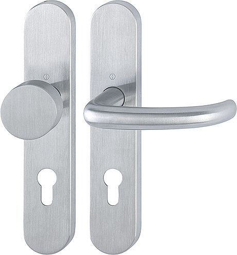 HOPPE FH Wechselgarnitur mit Langschild San Francisco FS-E58/353H/1301, Edelstahl