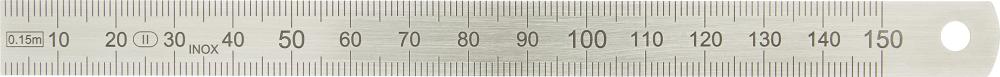 Stahlmaßstab, 1/1 mm-Teilung Oberkante, biegsam, Helios-Preisser