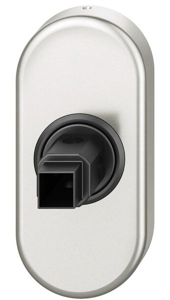 FSB Fenstergriffrosette, oval 34 0000, ohne Stift, Aluminium