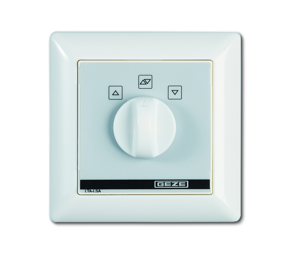 Lüftertaster/-Schalter GEZE AS 500 LTA-LSA, weiß