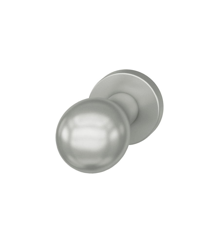 FSB Knopf auf runder Rosette 23 0844, o.Nocken, fest, Aluminium