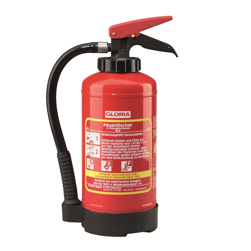 Feuerlöscher Gloria FB3Easy mit Wandhalterung Feuerlöscher Gloria FB3Easy mit Wandhalterung