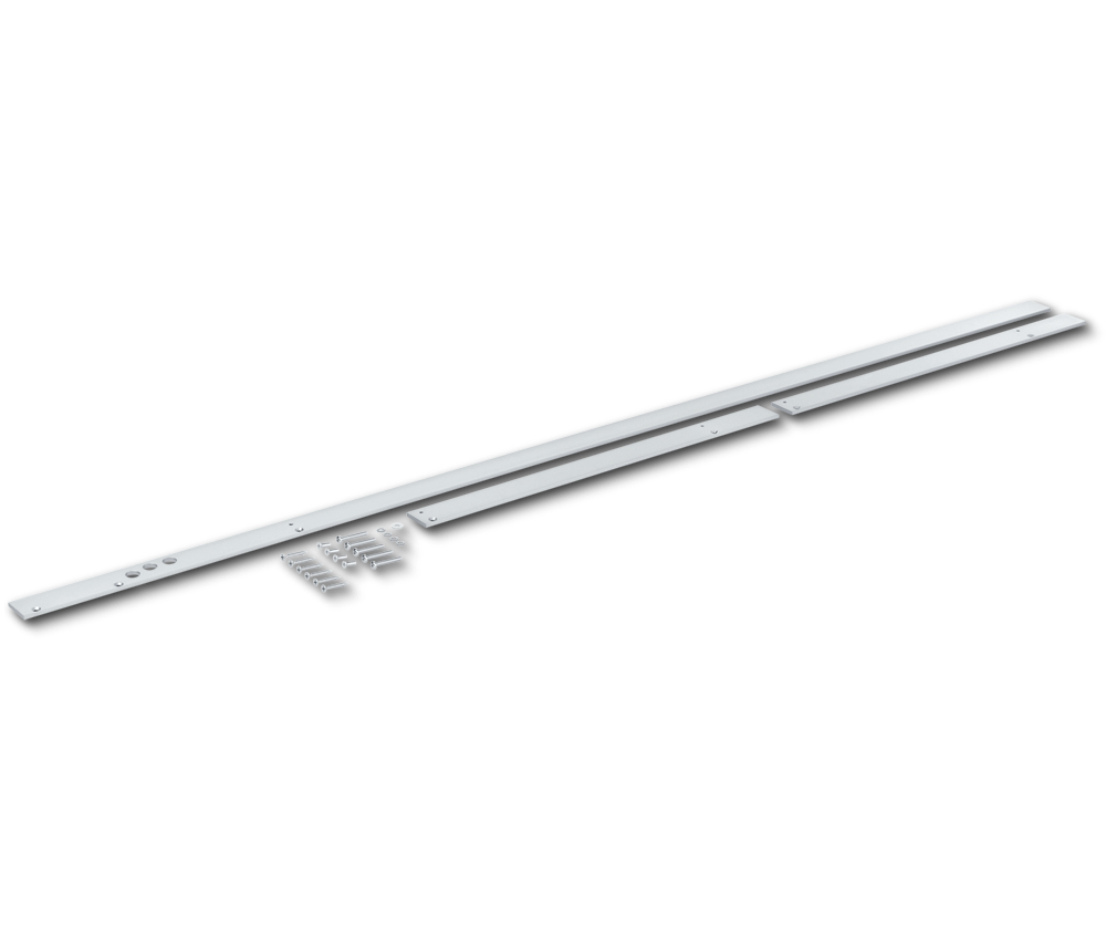 Montageplatte GEZE für R-ISM-Gleitschiene, Aluminium