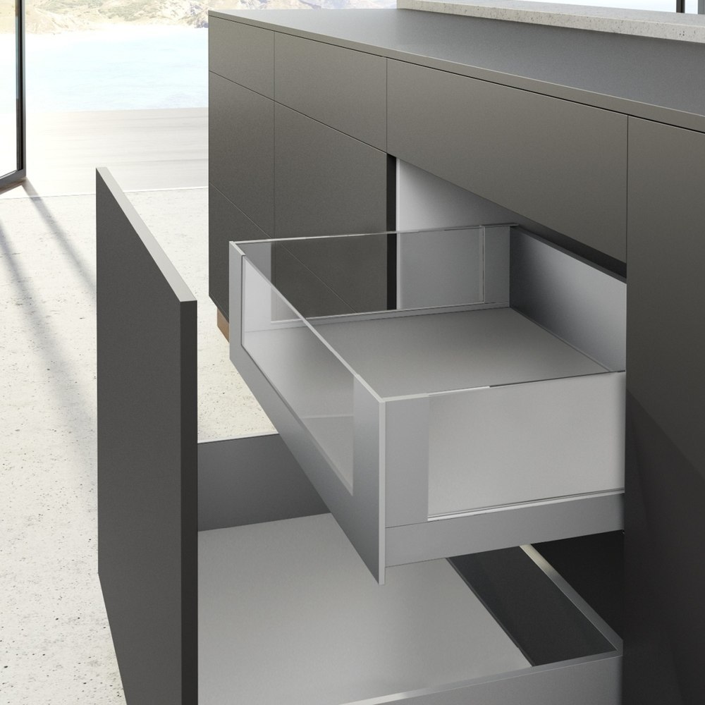 Hettich Schubkasten-Aluminiumprofil AvanTech YOU, Trägerprofil Länge 2000mm