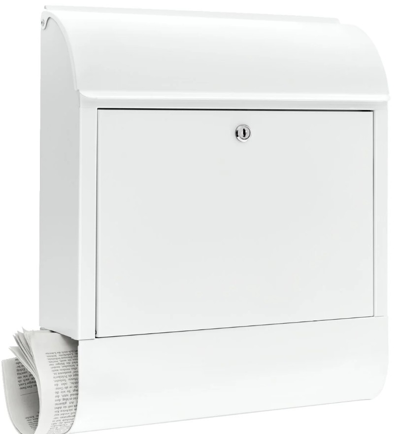 Postkasten, Briefkasten, Wandbriefkasten, Zeitungsrolle, Kunststoff