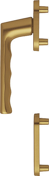 HOPPE Fenstertür-Halbgarnitur Hamburg 0700FA/66N/66NS, N 10, Profilzylinder gelocht