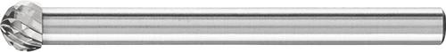 Hartmetall-Kleinfrässtift mit 3-mm-Schaft, Kugelform KUD, Zahnung 4