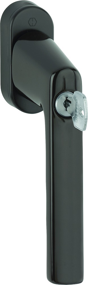 HOPPE Fenstergriff Hamburg 0700LS/U26, abschließbar, oval,7/32-42,F8707