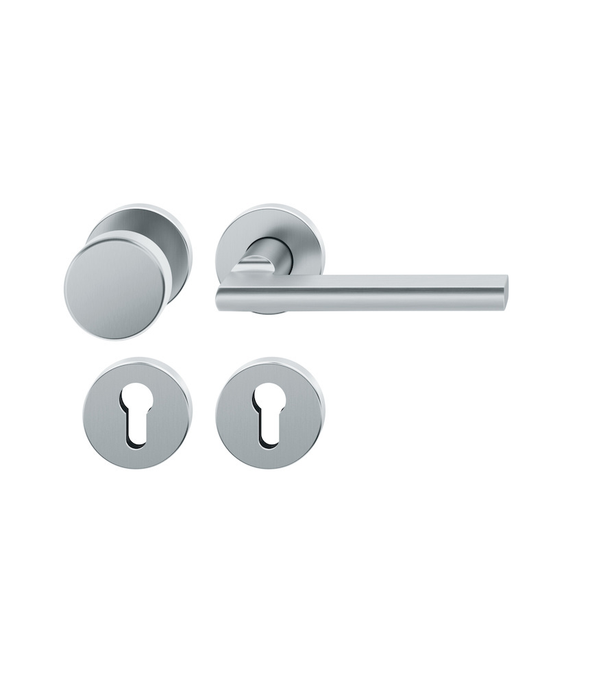 FSB Wechselgarnitur mit Rosetten 12 1035, ASL, rund, VK 8 mm, Edelstahl
