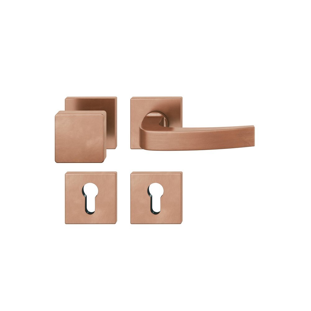 FSB Wechselgarnitur mit Rosetten 72 1163, AGL3, eckig, VK 8 mm, Bronze