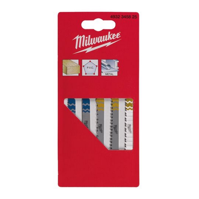 Stichsägeblatt-Set Holz/PVC/Metall - 5-teilig