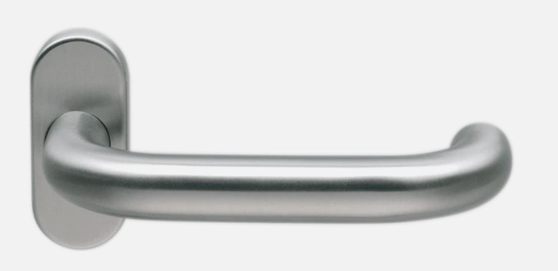 HELO Drücker-Halbgarnitur EST.DL 41, oval, ohne Außenrosette, Edelstahl