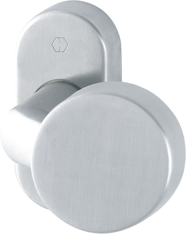 HOPPE Knopf auf Rosette E58G/55, festdrehbar, Edelstahl